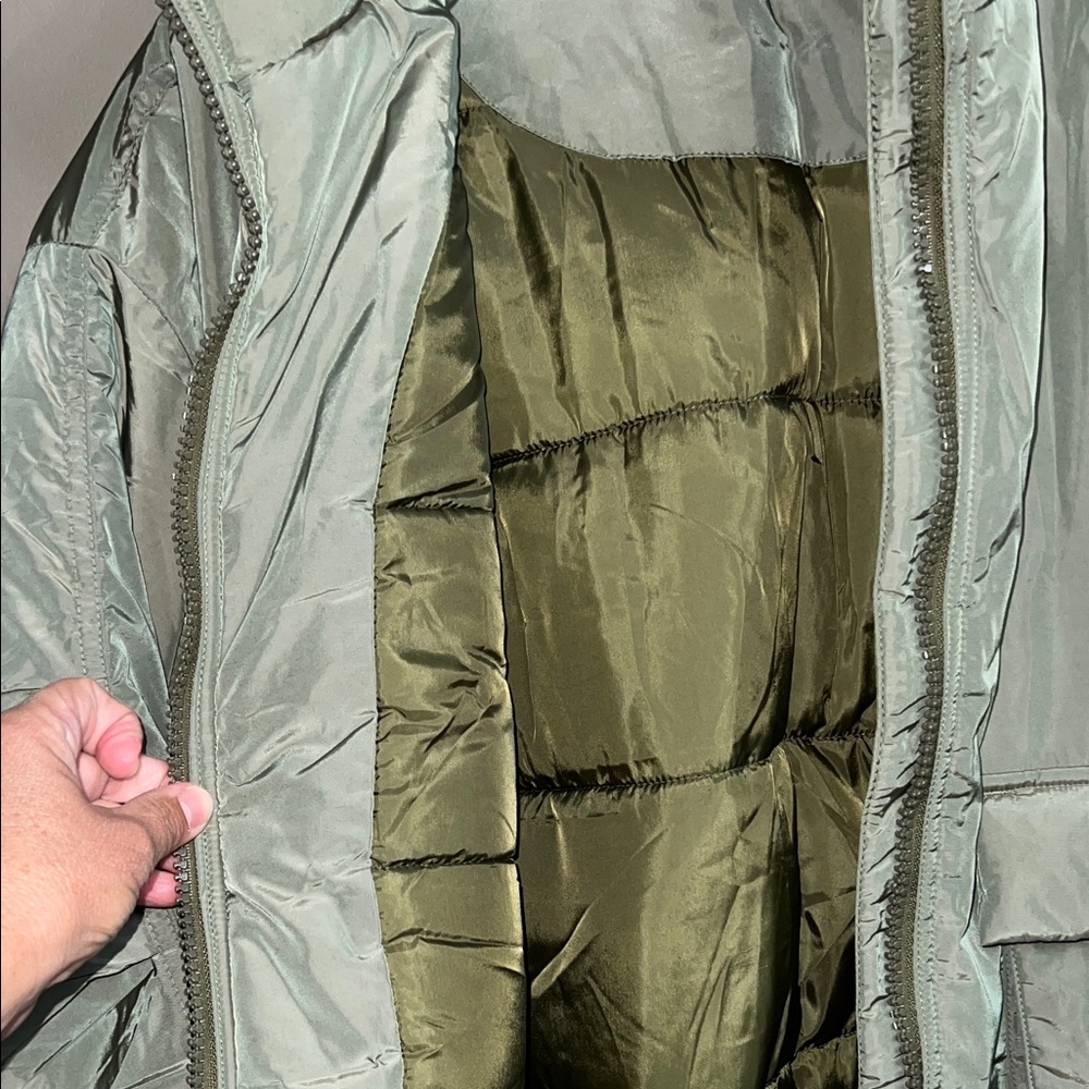 Fabletics Olive Green Puffer Jacket - image 3